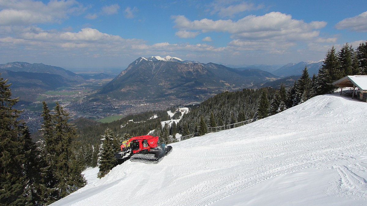 Kandahar Express Am Kreuzjoch Garmisch Classic Blick Nach Nordosten