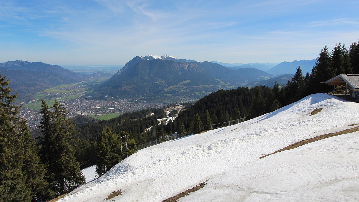 Kandahar Express Am Kreuzjoch Garmisch Classic Blick Nach Nordosten