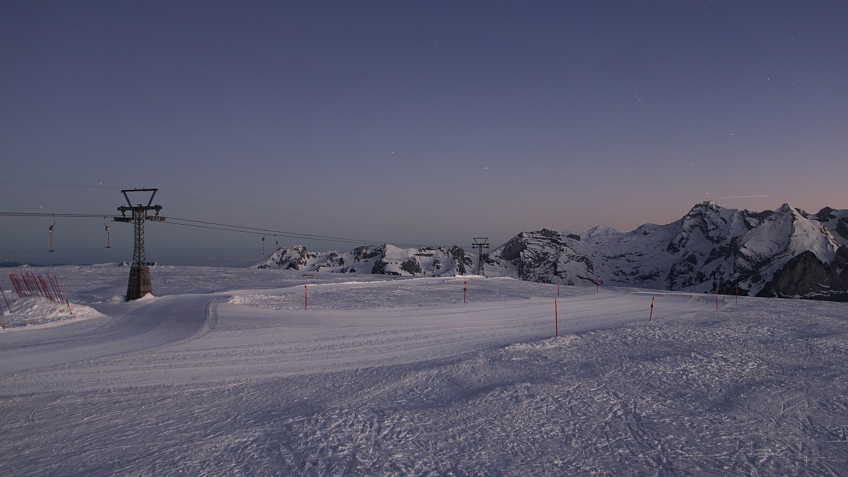 Bergbahnen Wildhaus Gamserrugg Mit Blick Zum S Ntis Und Schafberg