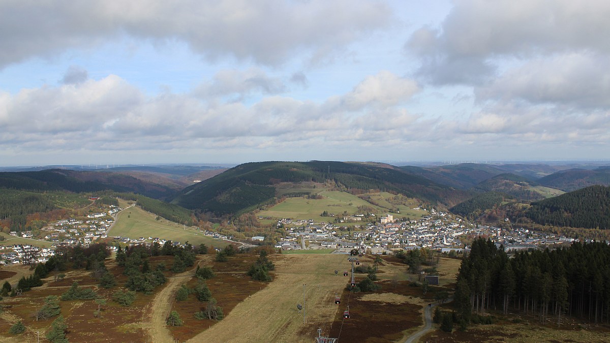 Hochheideturm - Ettelsberg/Sauerland – Blick über Willingen Richtung ...