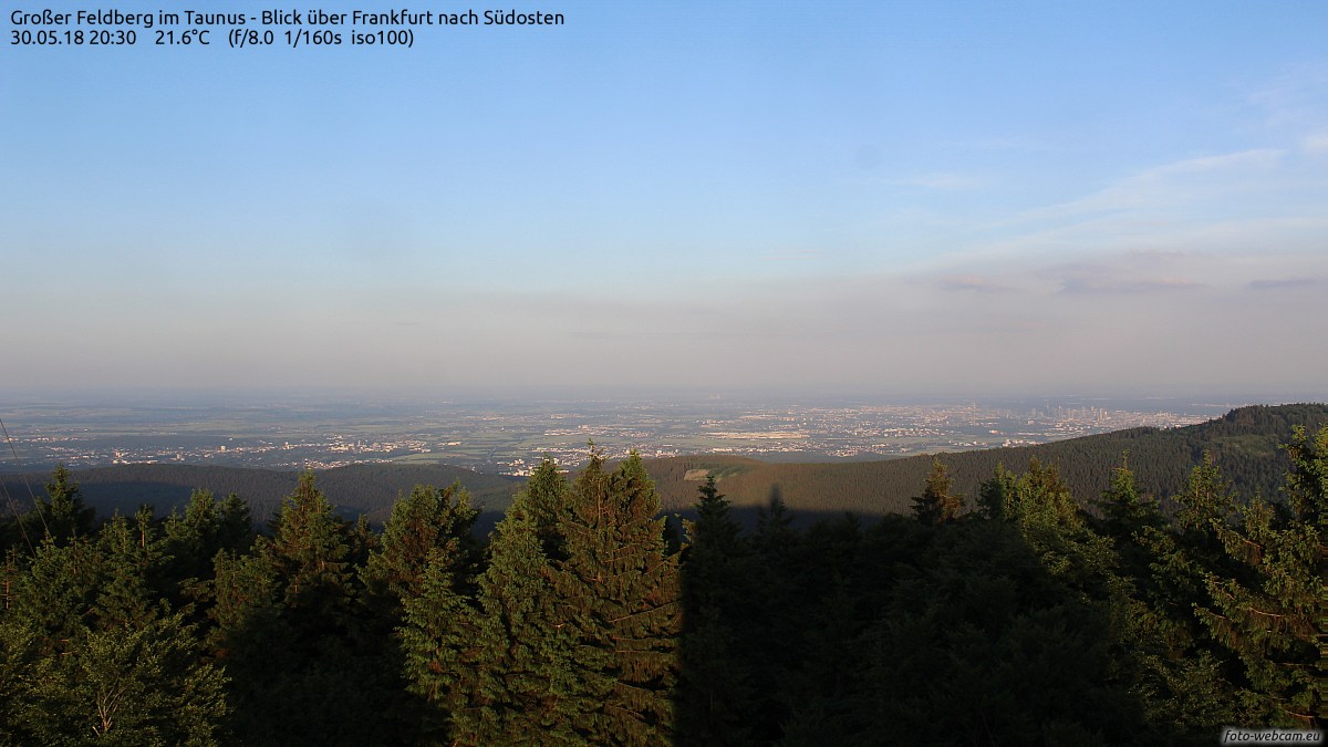 Großer Feldberg Im Taunus - Blick über Frankfurt Nach Südosten - Foto 