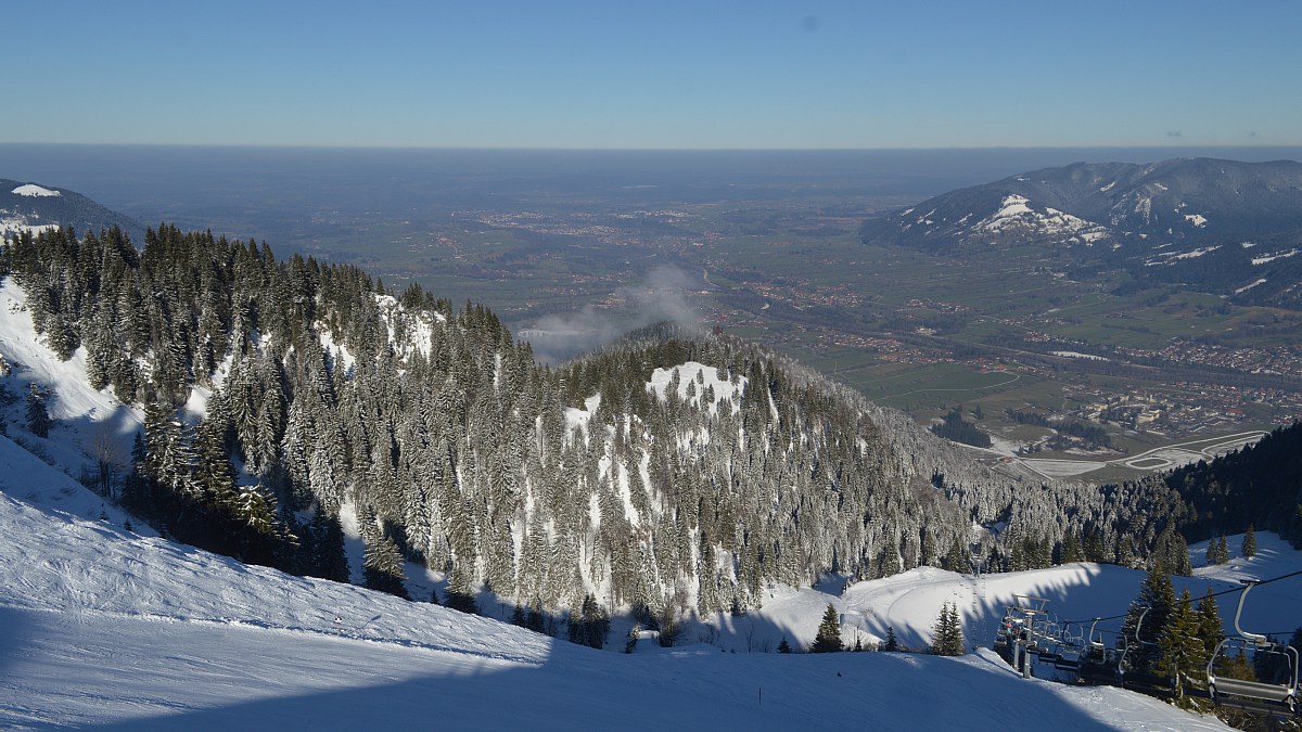 Brauneck Garland - Blick über Bad Tölz nach Norden - Foto-Webcam.eu