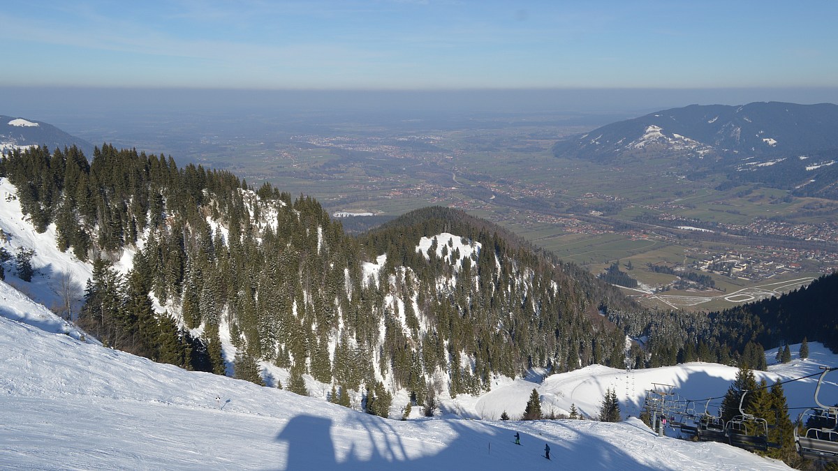 Brauneck Garland - Blick über Bad Tölz nach Norden - Foto-Webcam.eu