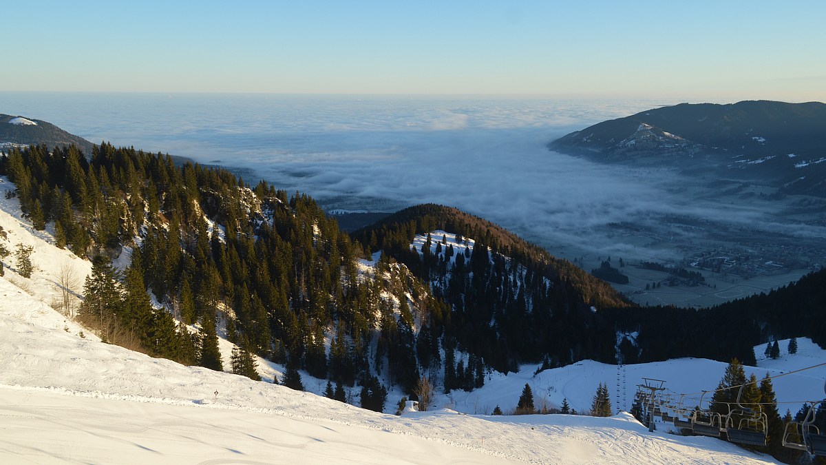 Brauneck Garland - Blick über Bad Tölz nach Norden - Foto-Webcam.eu