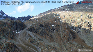 Mölltaler Gletscher (AT), Schwarzkopf 2384 m n.m.