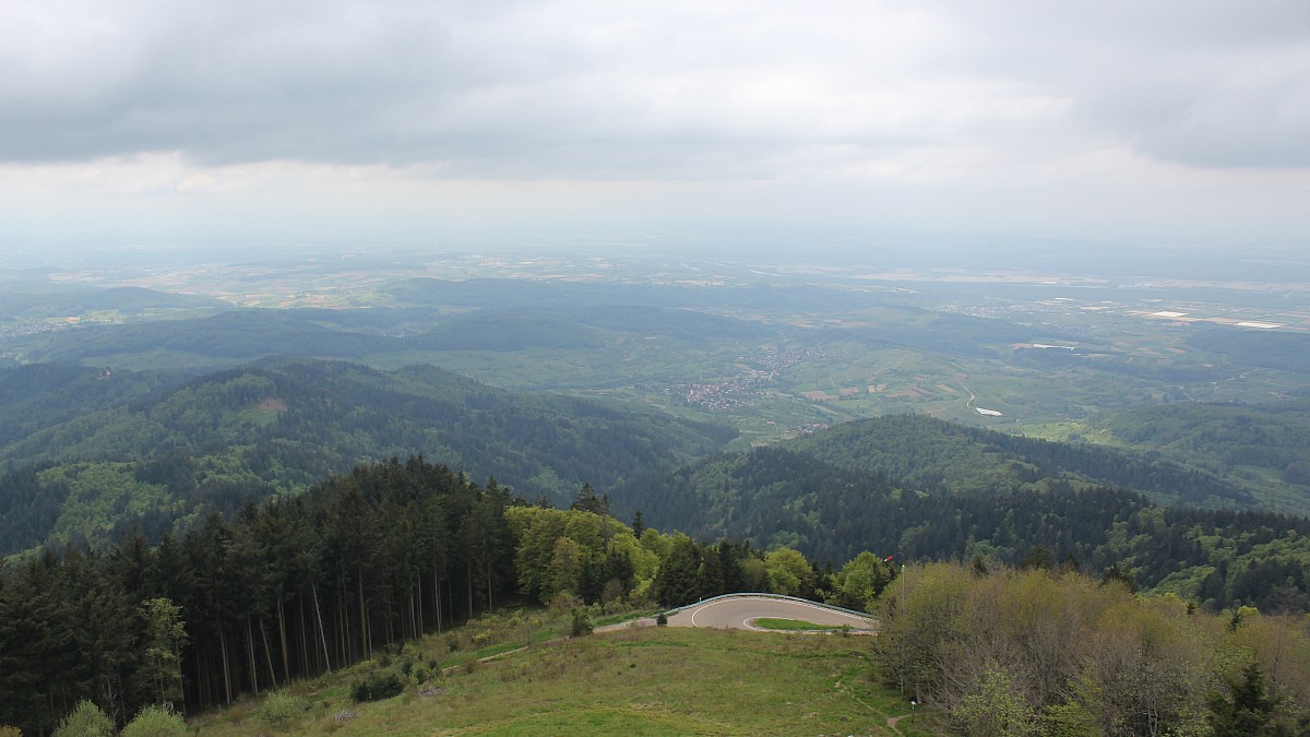 Hochblauen / Schwarzwald - Blick ins Rheintal - Foto-Webcam.eu