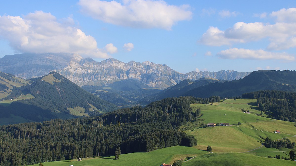 Hochhamm - Blick nach Südosten zum Säntis - Foto-Webcam.eu