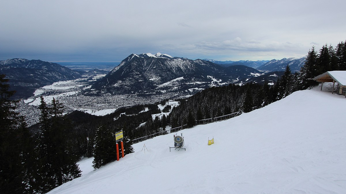 Kandahar-Express am Kreuzjoch - Garmisch-Classic - Blick ...