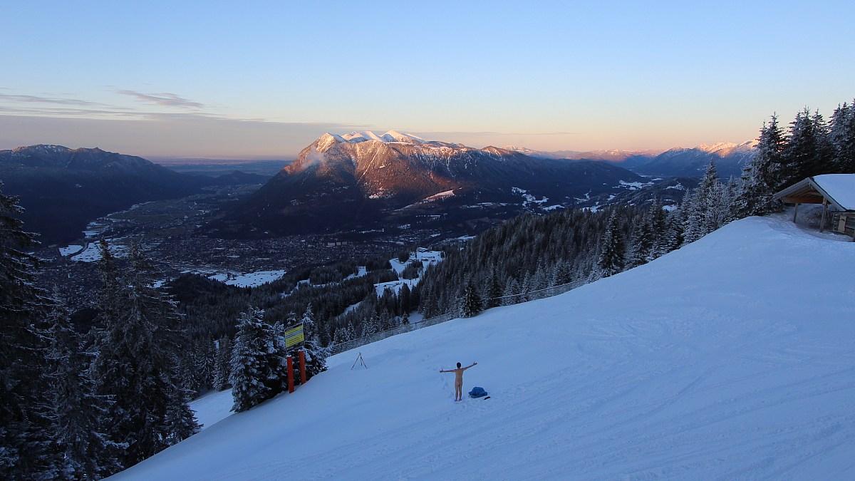 Kandahar-Express am Kreuzjoch - Garmisch-Classic - Blick ...