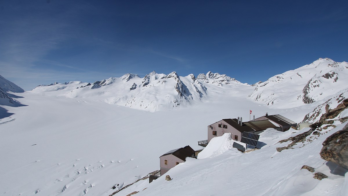 Konkordiahütte - Unesco Weltnaturerbe Jungfrau - Aletsch - Foto-Webcam.eu