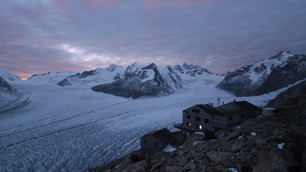 Konkordiahütte - Unesco Weltnaturerbe Jungfrau - Aletsch - Foto-Webcam.eu