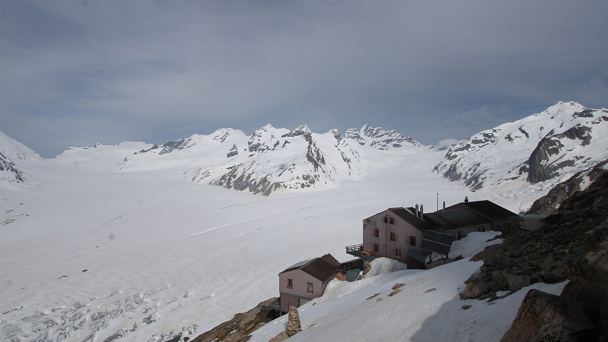 Konkordiahütte - Unesco Weltnaturerbe Jungfrau - Aletsch - Foto-Webcam.eu