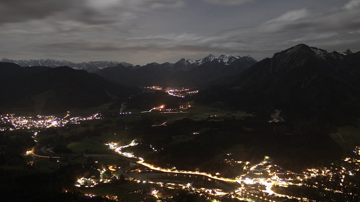 Marquartstein / Schnappenberg - Blick übers Achental nach Südwesten ...