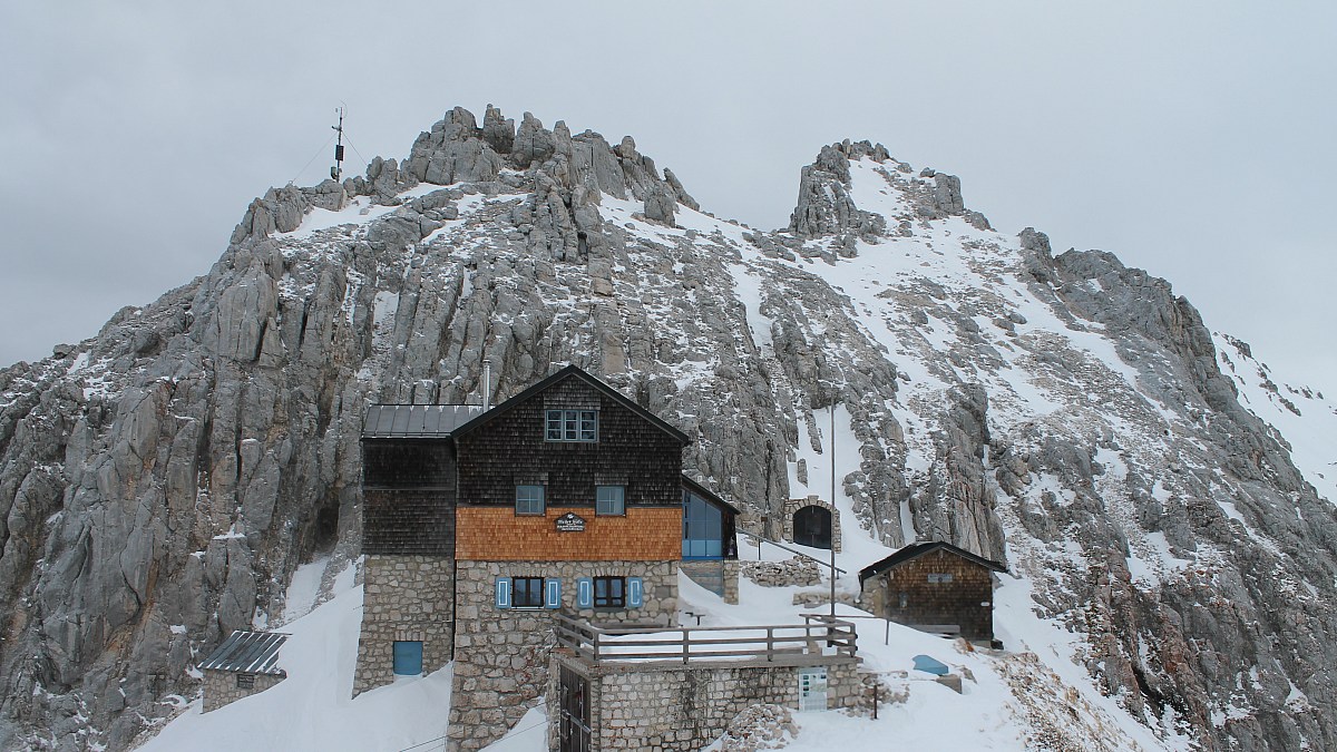 Meilerhütte - Wetterstein - Blick zur Hütte - Foto-Webcam.eu