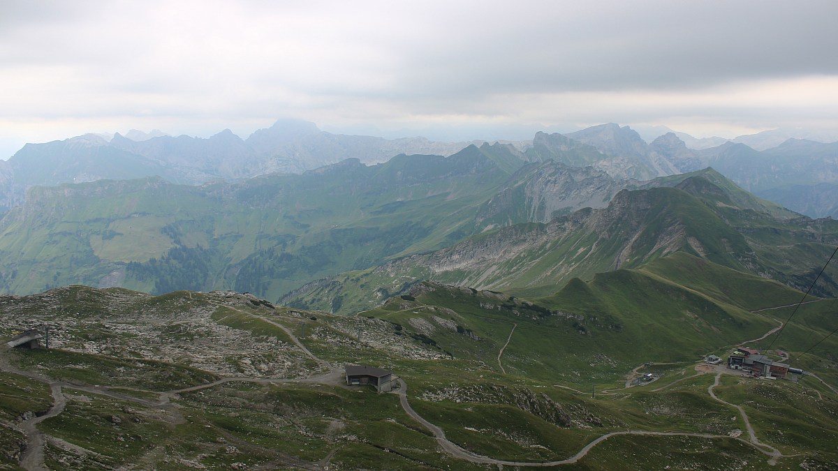 Nebelhornbahn Gipfelstation - Oberstdorf - Blick nach Südosten - Foto ...