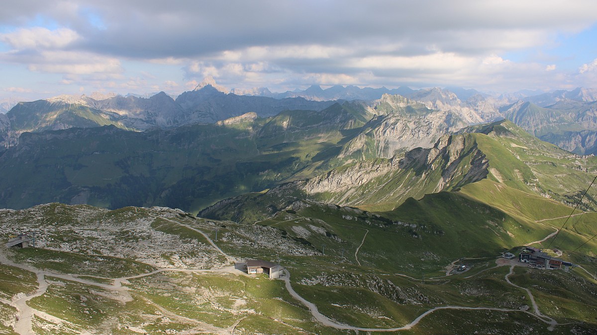 Nebelhornbahn Gipfelstation - Oberstdorf - Blick nach Südosten - Foto ...