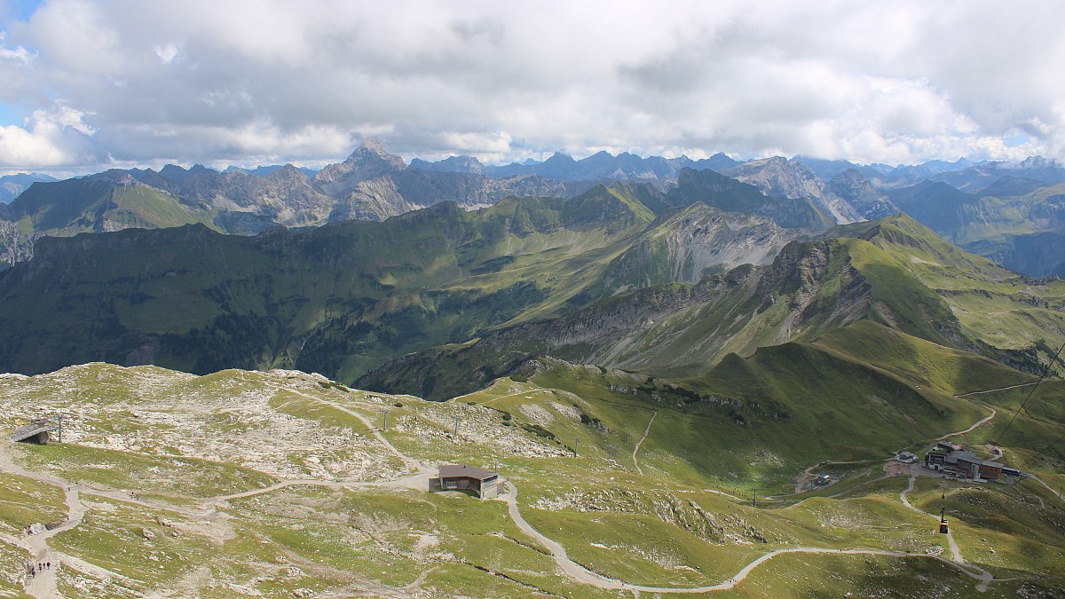 Nebelhornbahn Gipfelstation - Oberstdorf - Blick nach Südosten - Foto ...