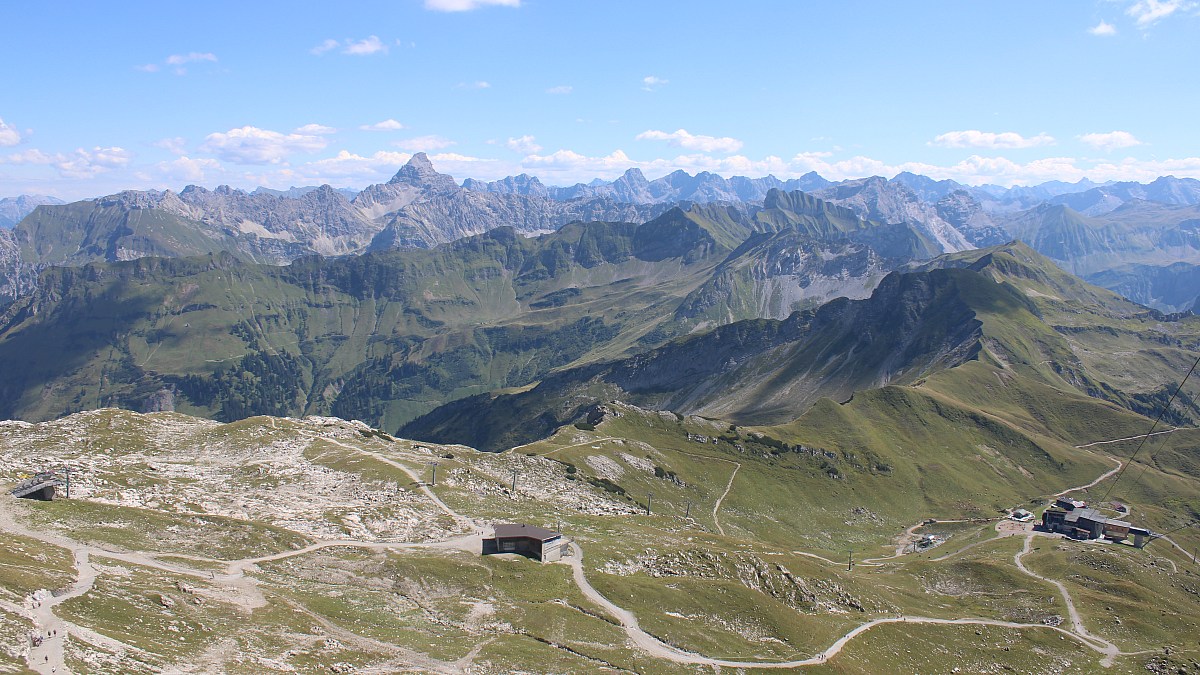 Nebelhornbahn Gipfelstation - Oberstdorf - Blick nach Südosten - Foto ...