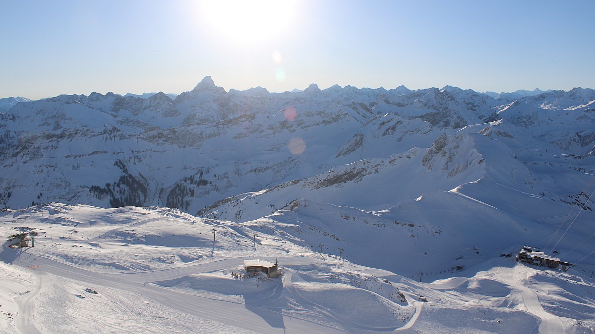 Nebelhornbahn Gipfelstation - Oberstdorf - Blick nach Südosten - Foto ...