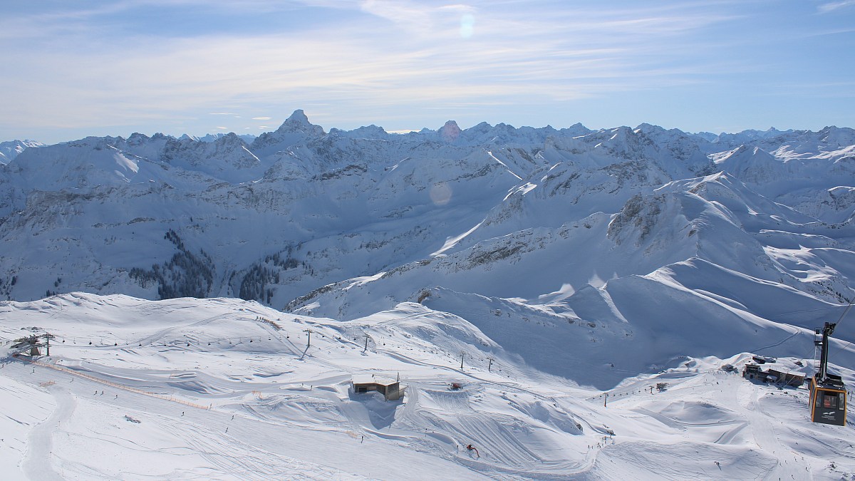 Nebelhornbahn Gipfelstation - Oberstdorf - Blick nach Südosten - Foto ...