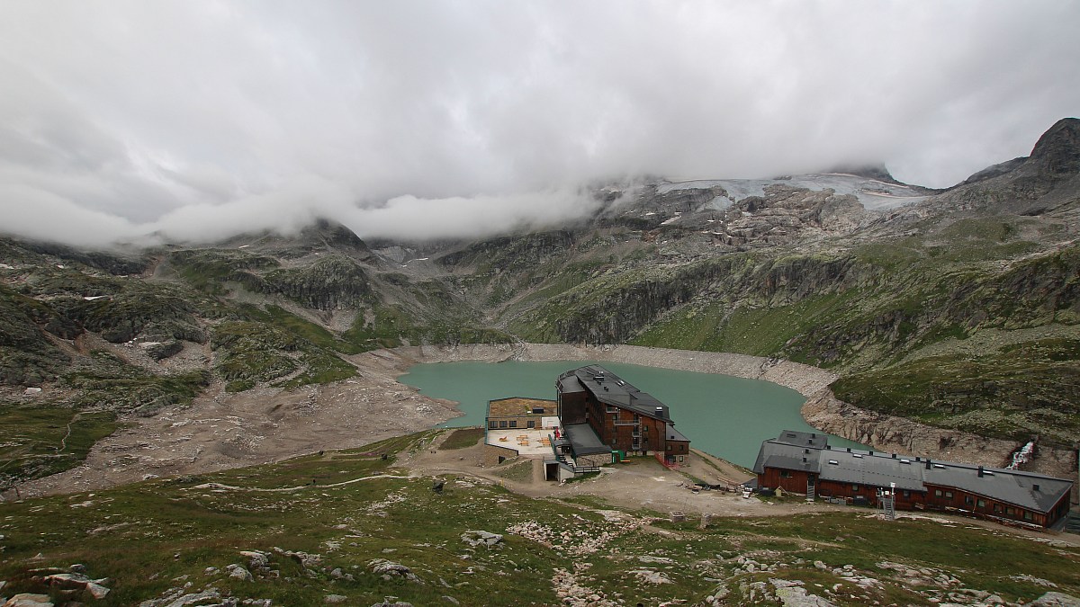 Berghotel Rudolfshütte - Weißsee Gletscherwelt - Blick nach Südwesten ...