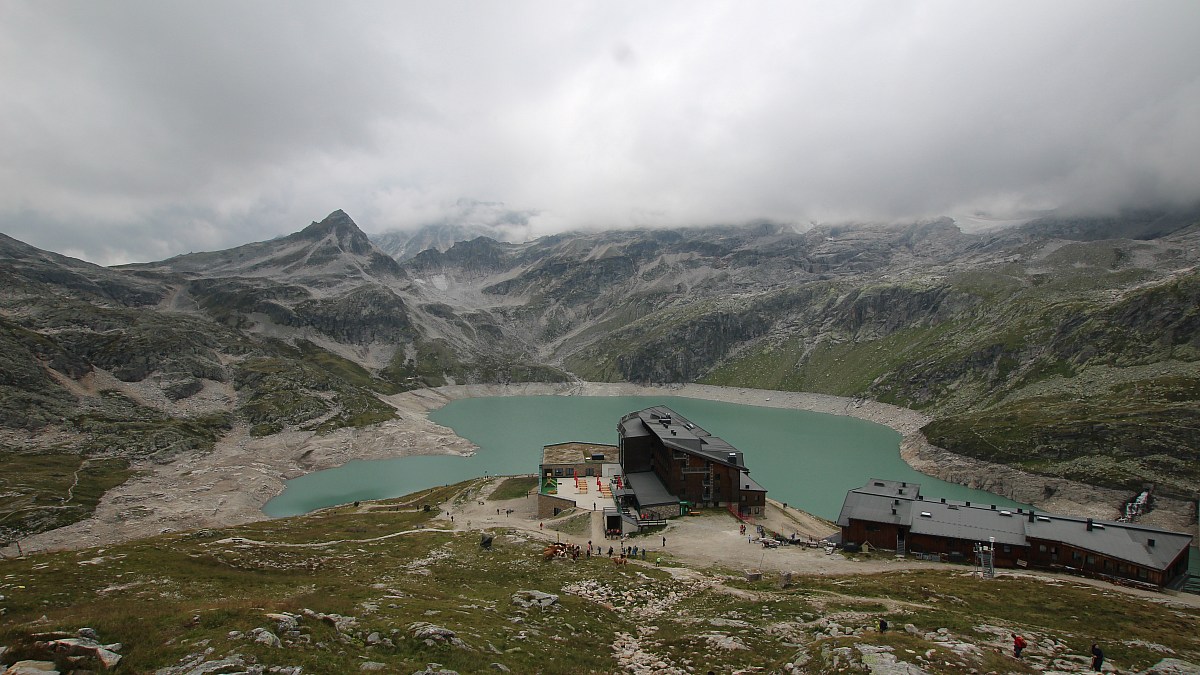 Berghotel Rudolfshütte - Weißsee Gletscherwelt - Blick nach Südwesten ...