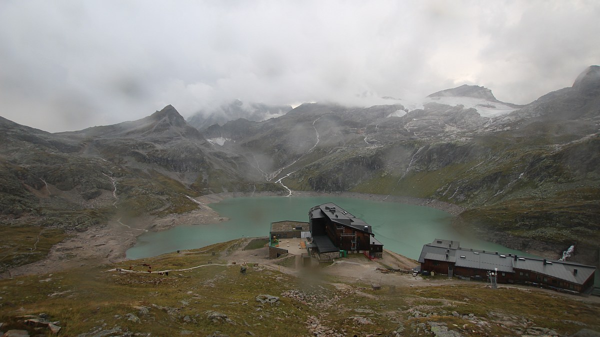 Berghotel Rudolfshütte - Weißsee Gletscherwelt - Blick nach Südwesten ...