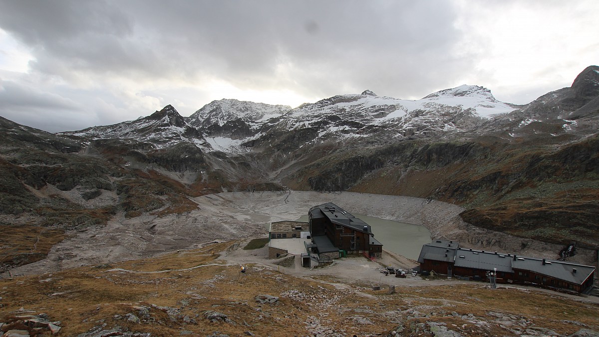 Berghotel Rudolfshütte - Weißsee Gletscherwelt - Blick nach Südwesten ...