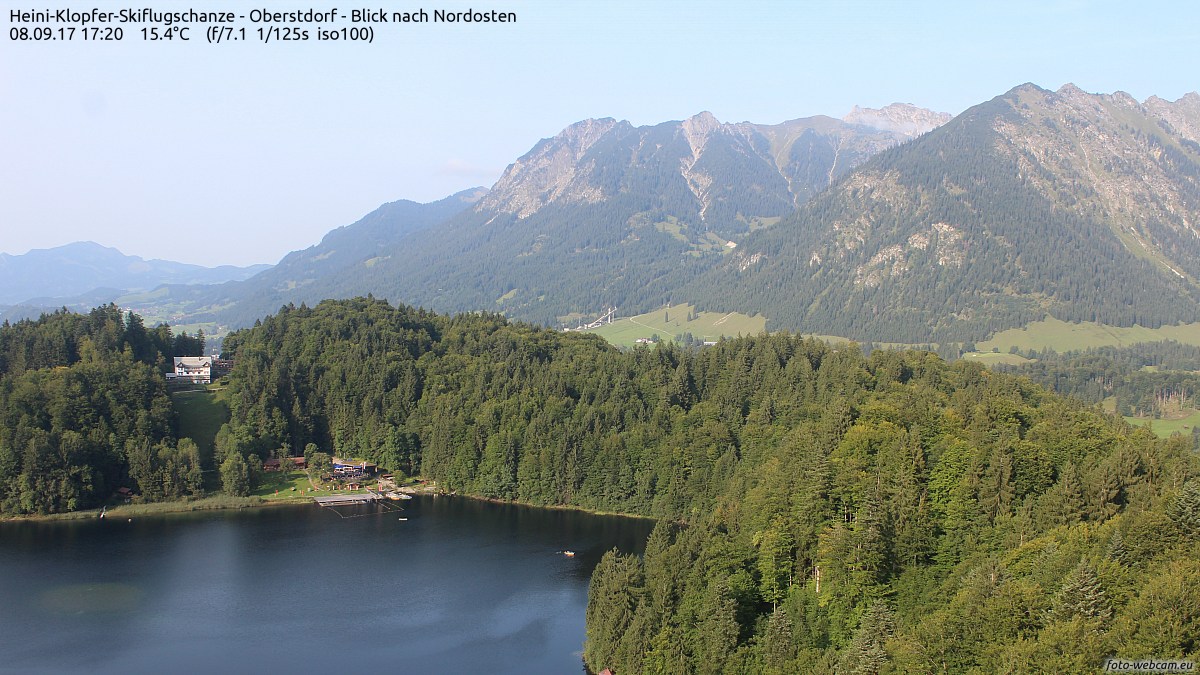 Heini-Klopfer-Skiflugschanze - Oberstdorf - Blick nach Nordosten - Foto ...