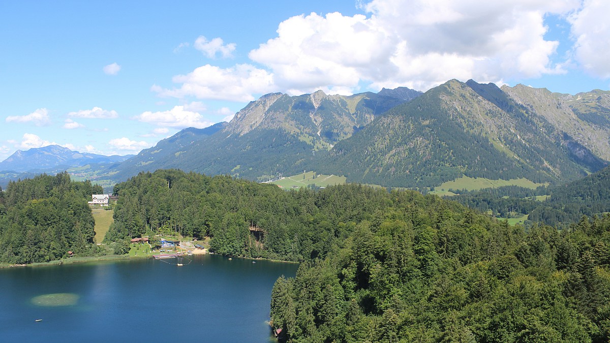 Heini-Klopfer-Skiflugschanze - Oberstdorf - Blick nach Nordosten - Foto ...