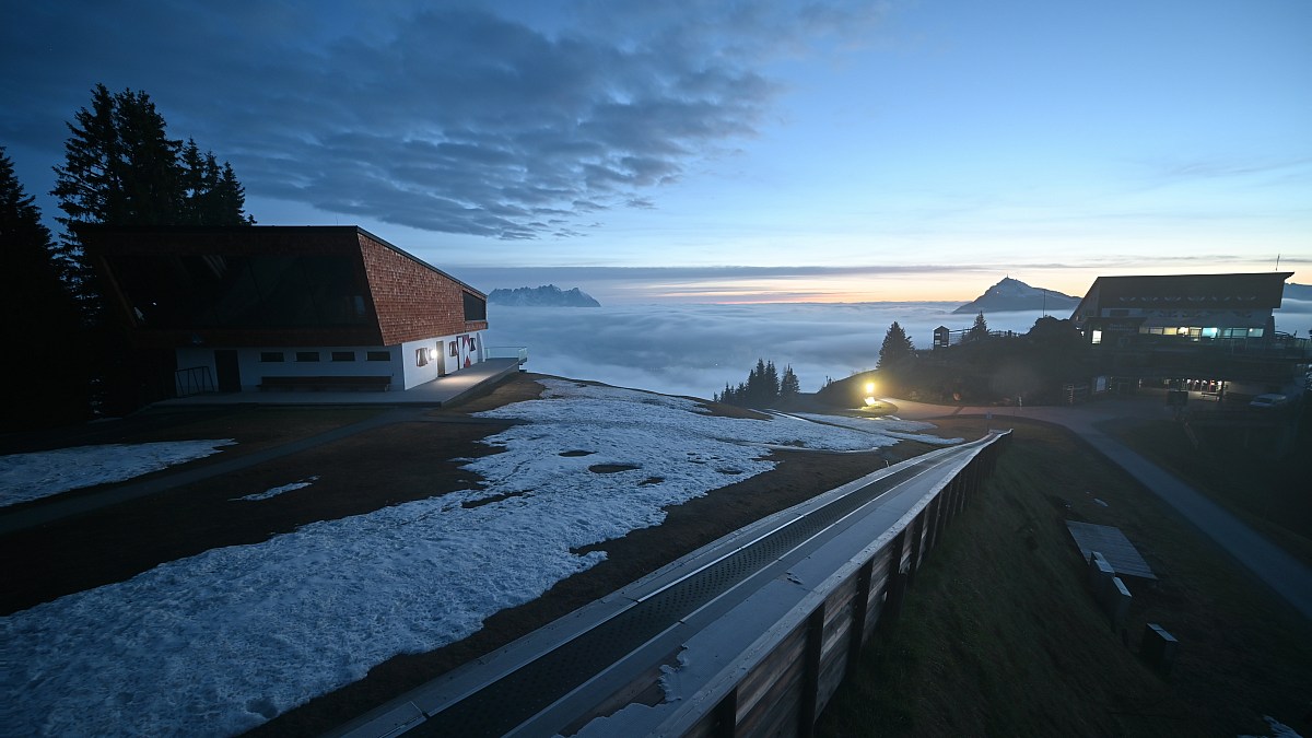 Kitzbühel / Starthaus Hahnenkamm - Blick Nach Norden Zum Kitzbüheler ...