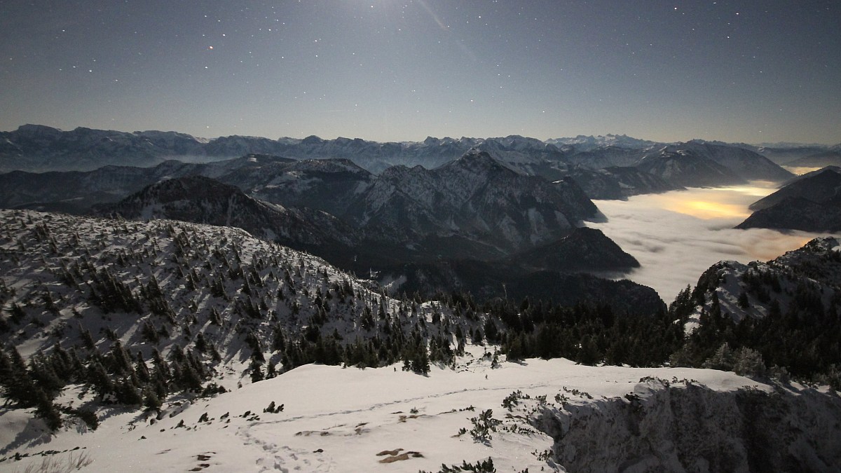 Gmundner Hütte am Traunstein - Oberösterreich - Blick nach Süden - Foto ...