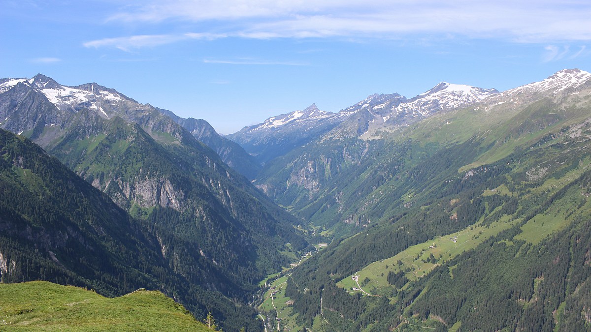 Tristner - Ginzling / Zillertal - Blick nach Südwesten zum Schlegeis ...