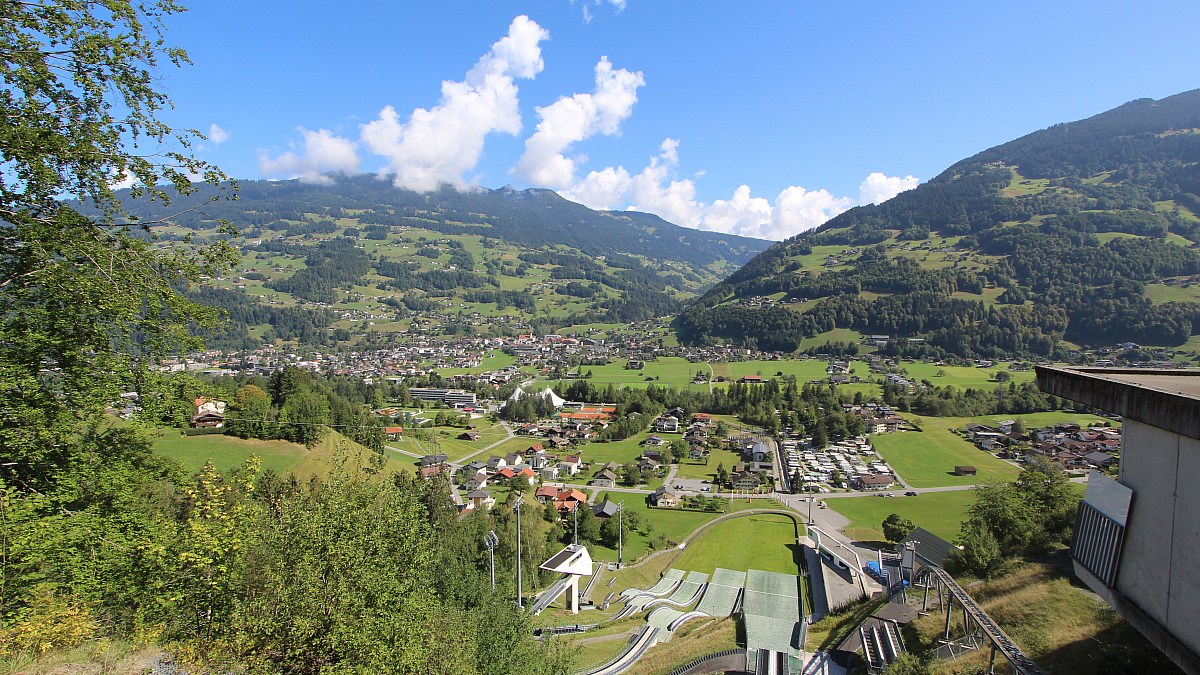 Tschagguns / Montafon Nordic Schanzenzentrum - Blick nach NO - Foto ...