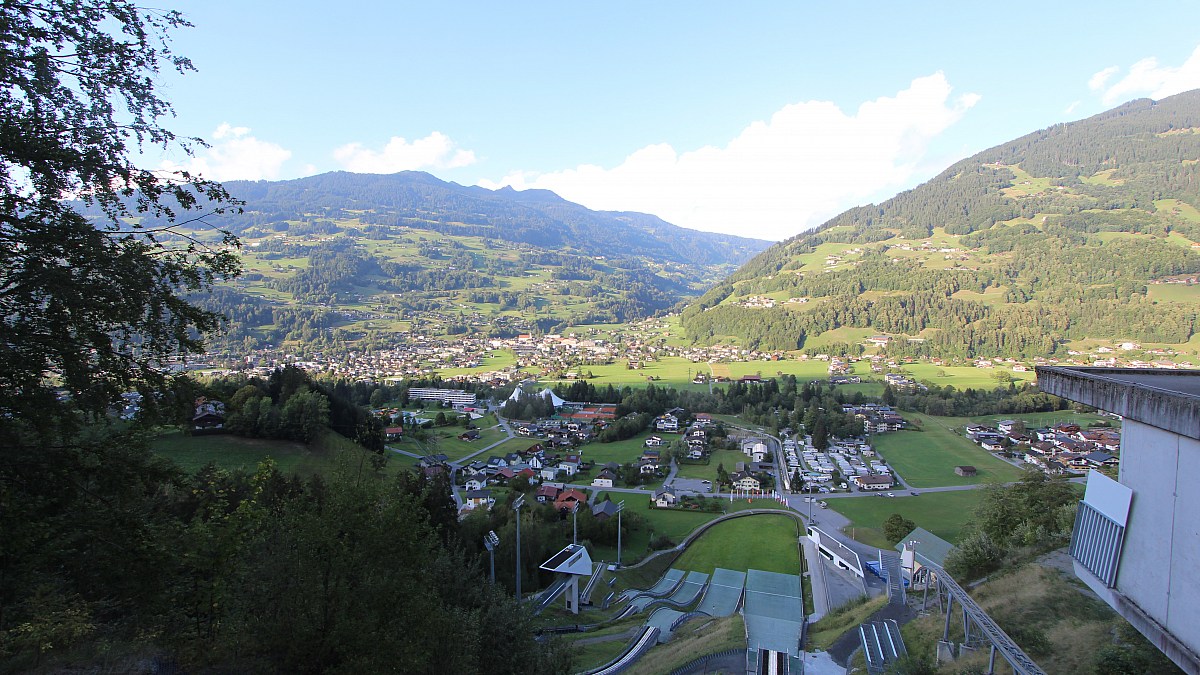 Tschagguns / Montafon Nordic Schanzenzentrum - Blick nach NO - Foto ...