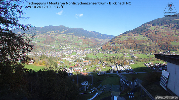 Skisprunganlage in Schruns-Tschagguns, das Montafon Nordic Zentrum.