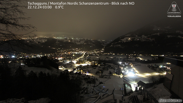 Skisprunganlage in Schruns-Tschagguns, das Montafon Nordic Zentrum.