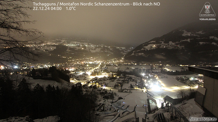 Skisprunganlage in Schruns-Tschagguns, das Montafon Nordic Zentrum.