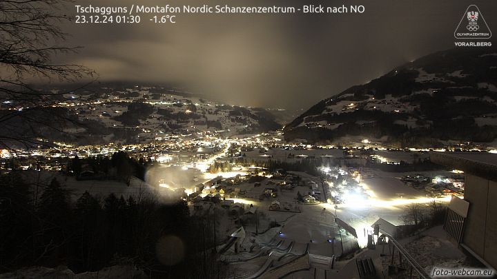 Skisprunganlage in Schruns-Tschagguns, das Montafon Nordic Zentrum.