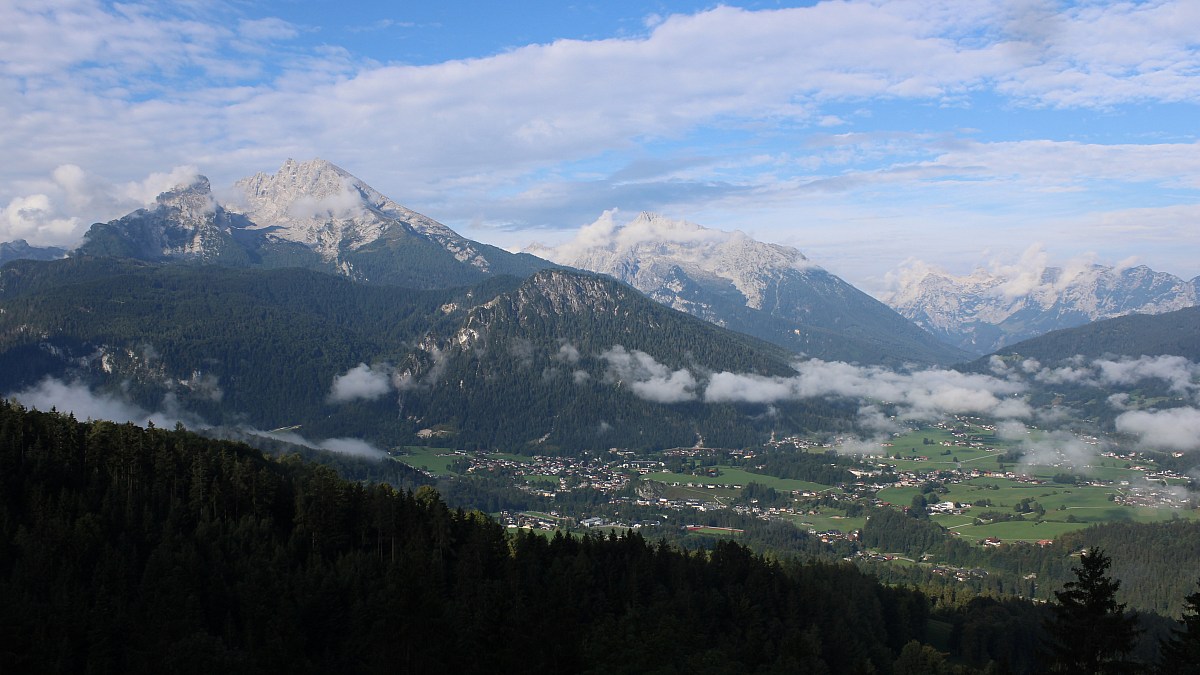 Windbeutelbaron - Obersalzberg / Berchtesgaden - Blick zum Watzmann ...