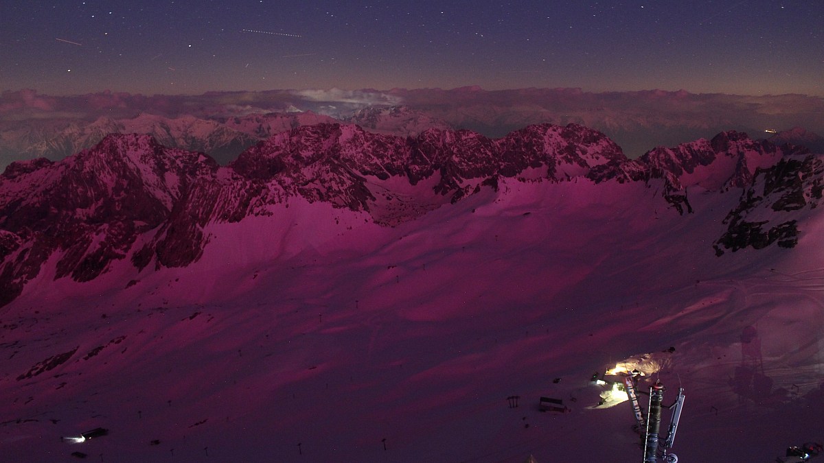 Wetterwarte Zugspitze - Blick über das Zugspitzplatt nach Süden - Foto ...